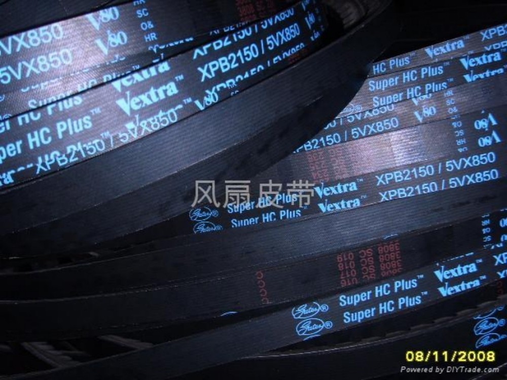 供应美国盖茨3VX.5VX齿形三角带 风机压缩机皮带图2