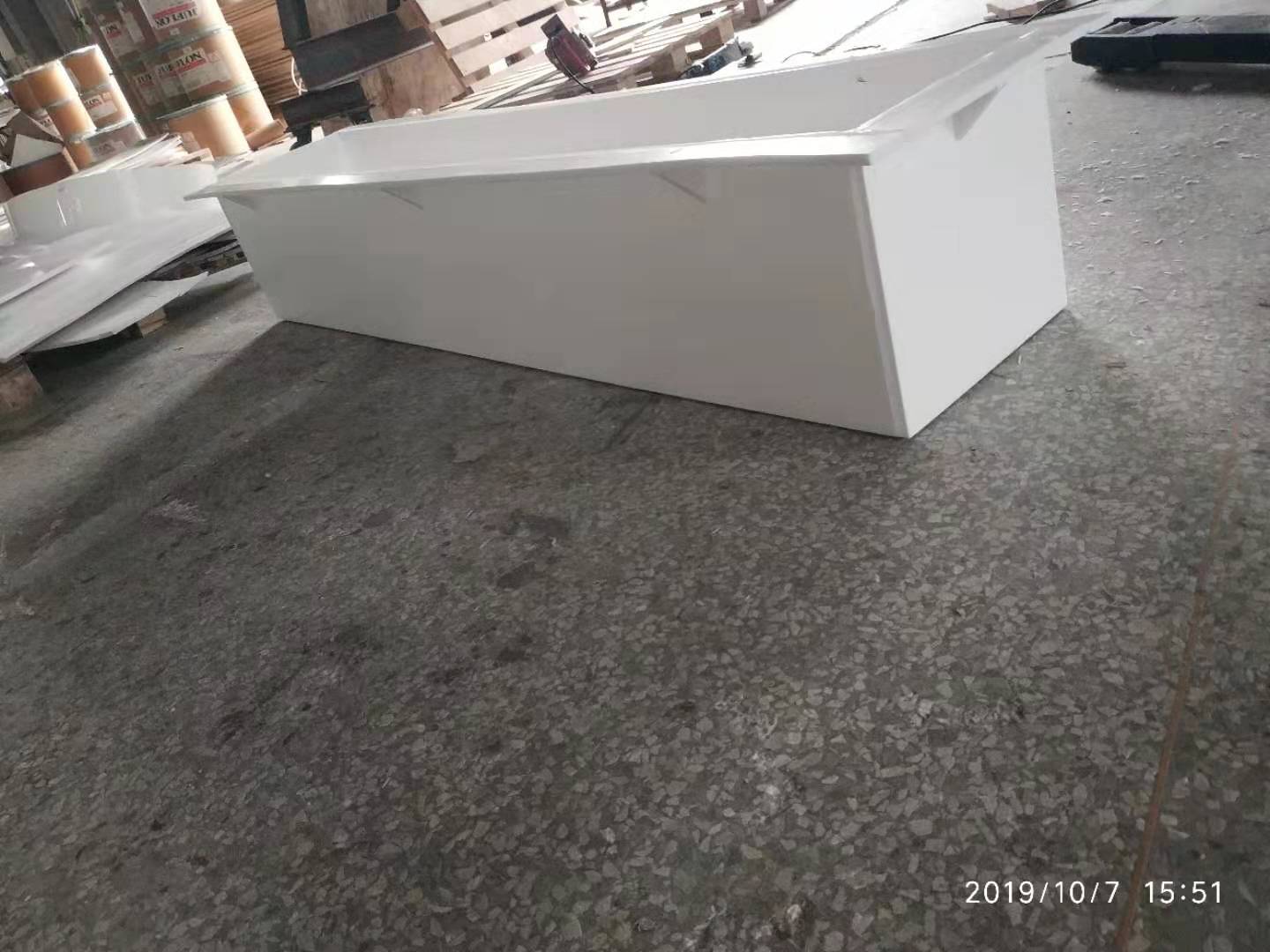耐腐蚀特氟龙水槽PTFE水槽四氟耐酸碱箱子图2