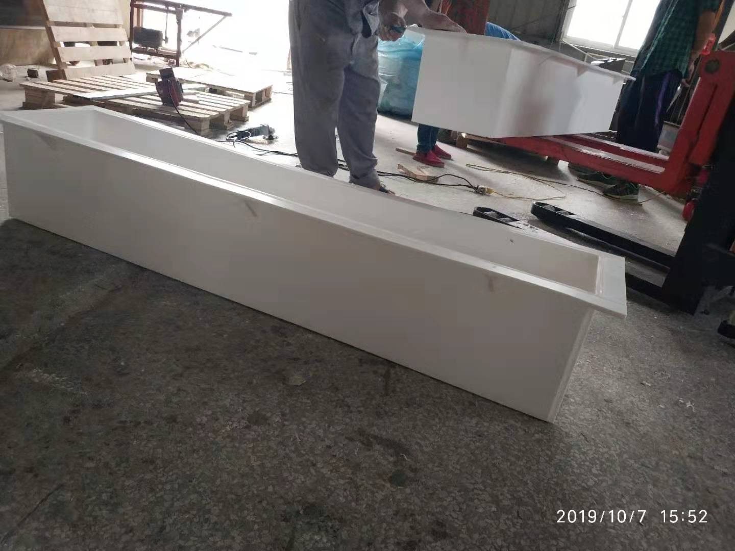 耐腐蚀特氟龙水槽PTFE水槽四氟耐酸碱箱子图3