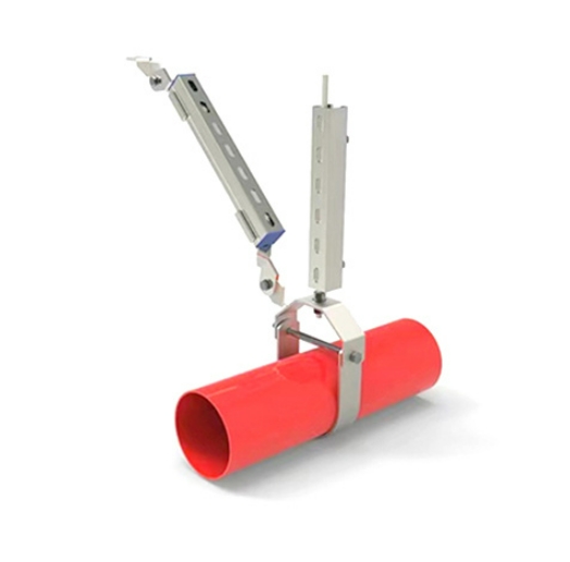 水管侧纵向抗震支架 消防管道抗震支吊架 坚固耐用图2