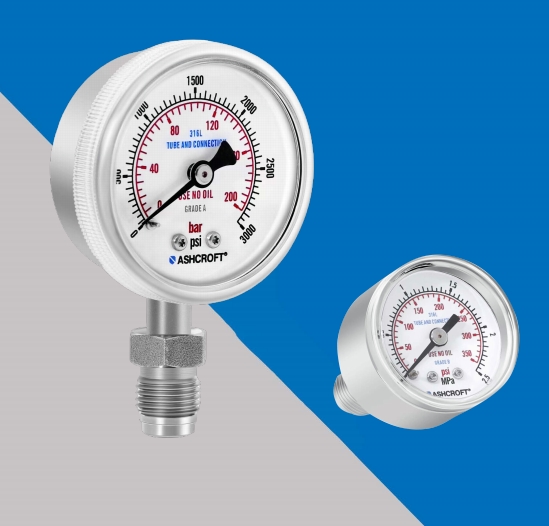 Ashcroft压力表|Ashcroft超高纯压力表|HPX系列图1